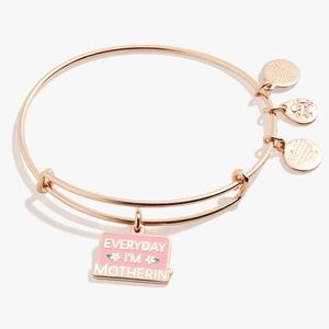 Alex and Ani, 'Everyday I'm Motherin' Charm Bangle Bracelet